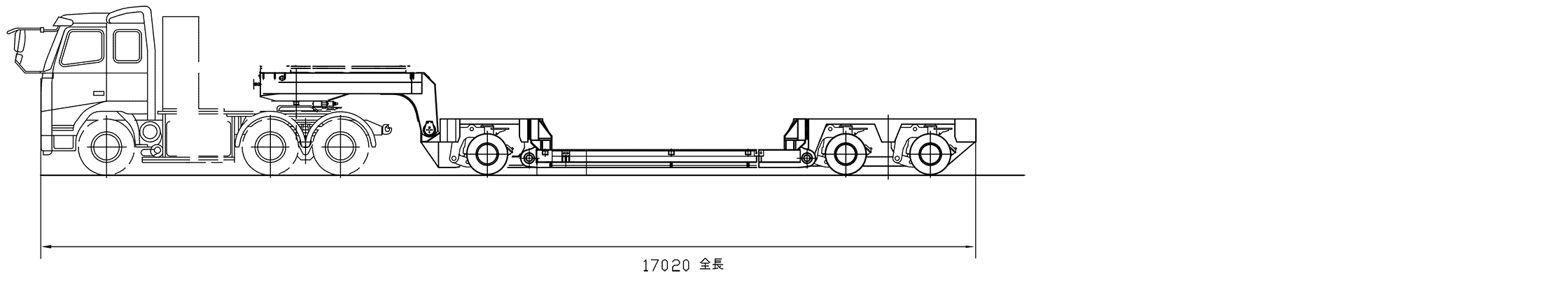 1軸2軸低床トレーラー